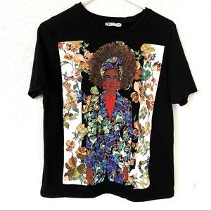 Zara Print T-shirt - size M